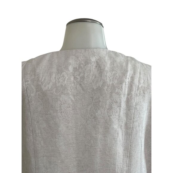 Perceptions Womens Floral Textured Jacket Size 14 Rayon/Polyester/Linen Blend - Picture 12 of 12